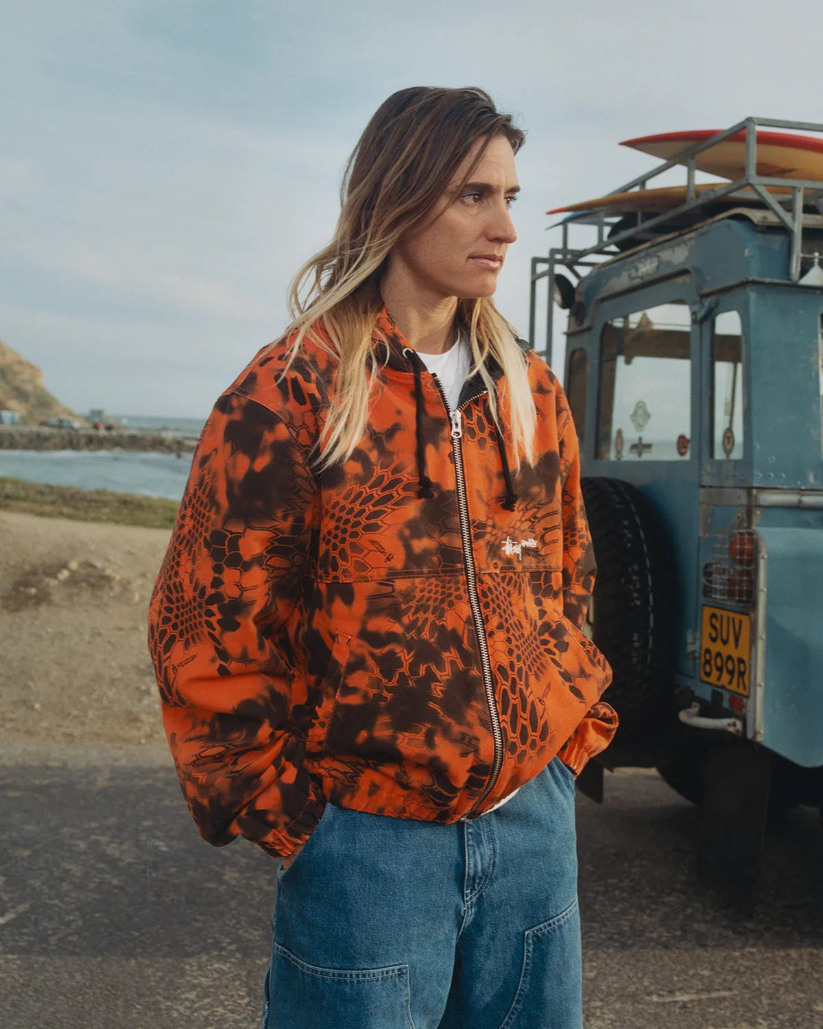 Stussy Hooded Work Jacket - 'Inferno'