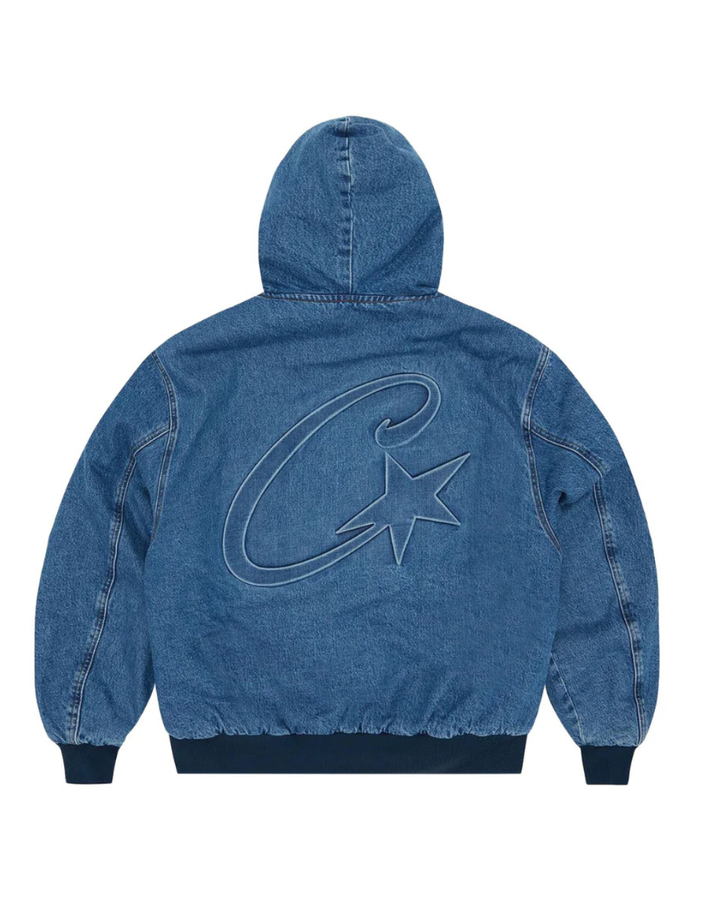 Corteiz CRTZ Embossed C-Star Denim Work Jacket - "Blue"