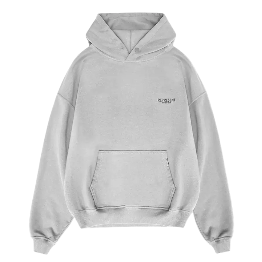 Represent Owners' Club Zip Hoodie  - "Ash Grey"