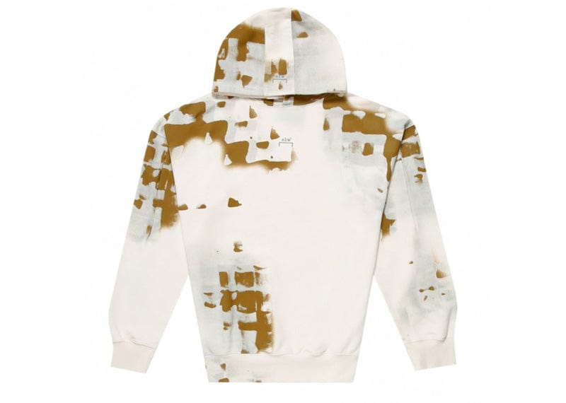 A-Cold-Wall* Graphic Print V-Neck Hoodie Cream