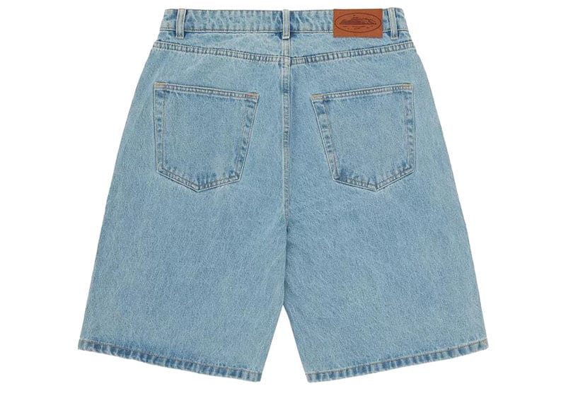 Corteiz Baggy Denim Shorts Stonewash