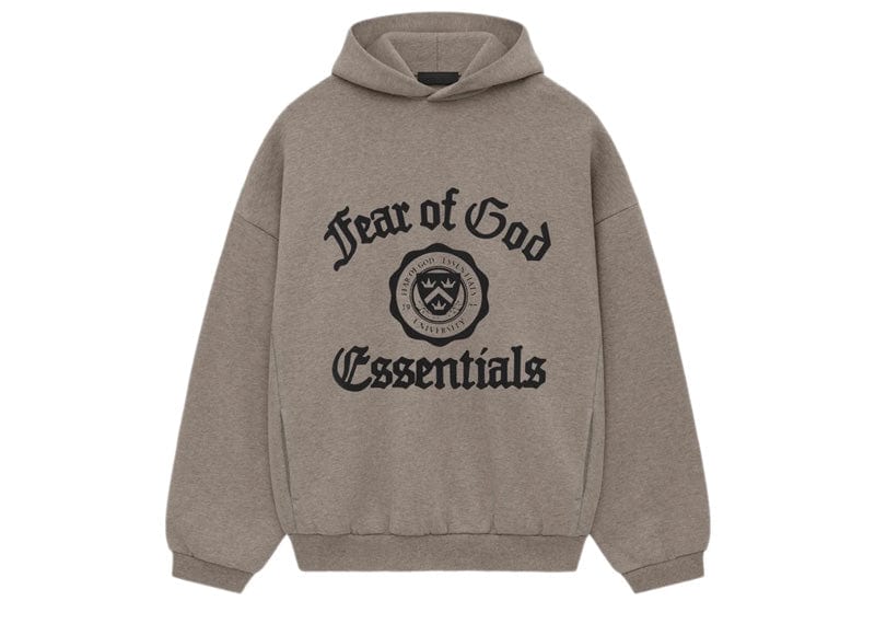 Fear of God Essentials Heavy Fleece Vintage Shrunken Hoodie Heather Gray