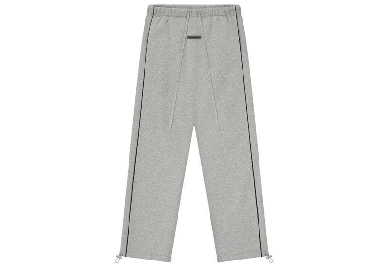 Fear of God Essentials Relaxed Fleece Piping Sweatpant Concrete Heather/Black