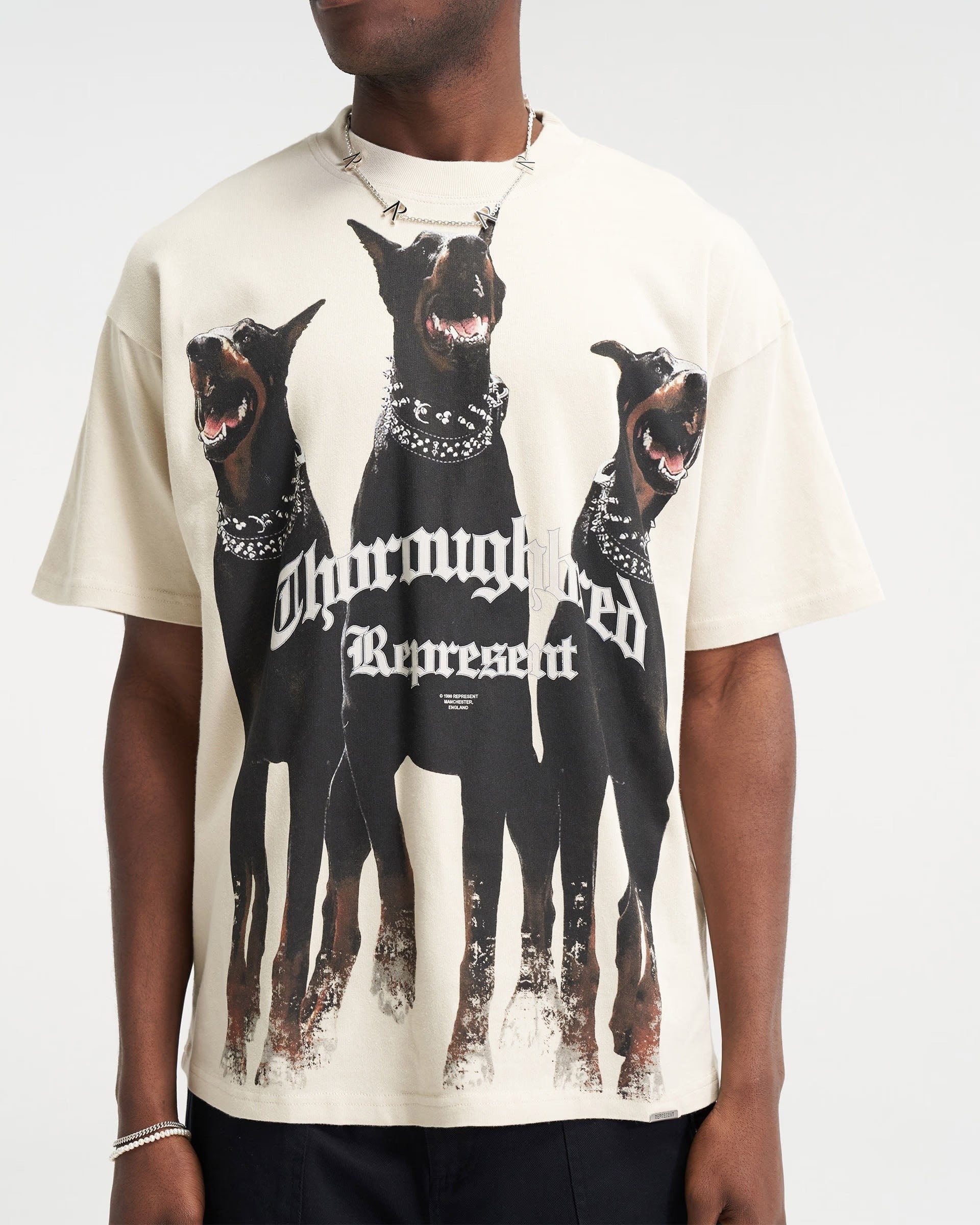 Represent Thoroughbred T-Shirt - "Vintage White"