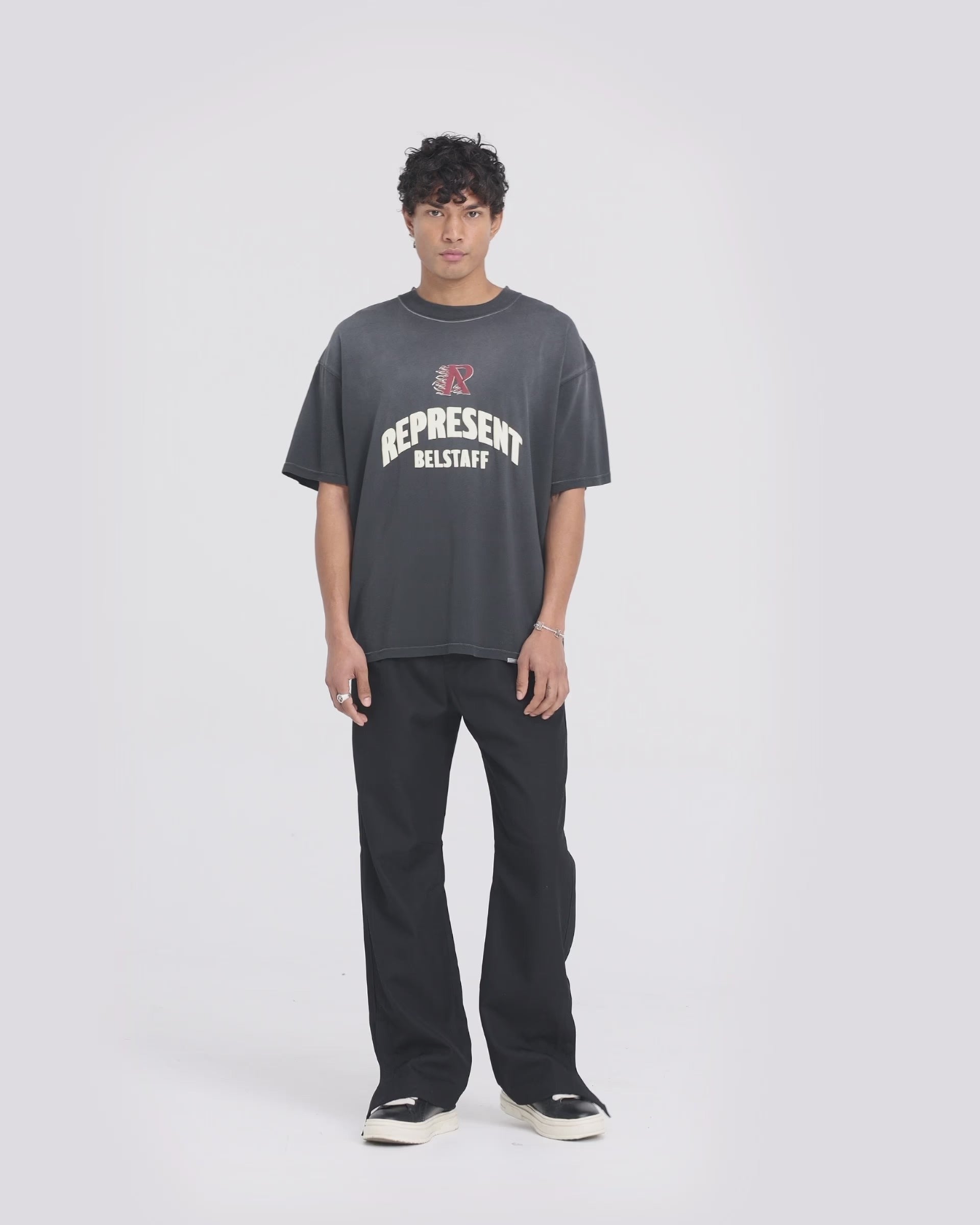 Represent X Belstaff Flame Phoenix T-Shirt -"Shadow"